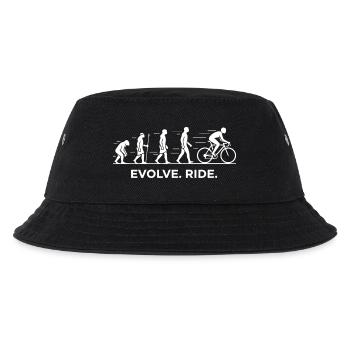 Evolve Ride Cycle Evolution - Kinder Bucket Hat - Schwarz - Vorne