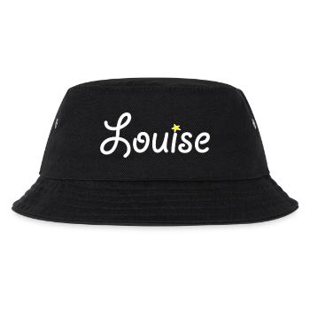 Louise - Kinder Bucket Hat - Schwarz - Vorne