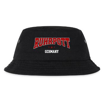 Ruhrpott Lettering – Germany Urban College Style - Kids’ Bucket Hat - black - Front