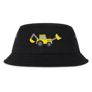 Backhoe loader - Kids’ Bucket Hat - black - Front