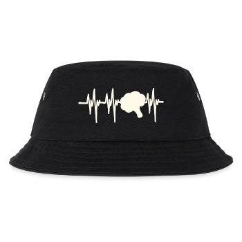 Heartbeat Brokkoli - Kinder Bucket Hat - Schwarz - Vorne