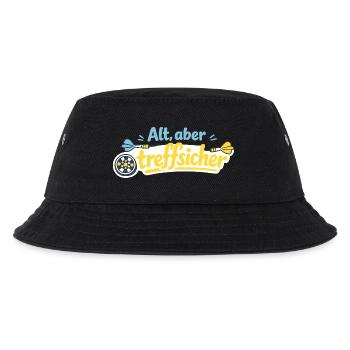 Alt, aber trefflich – Retro Darts - Kinder Bucket Hat - Schwarz - Vorne