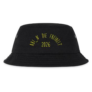 ABITUR: Ab_In die Freiheit - Kinder Bucket Hat - Schwarz - Vorne