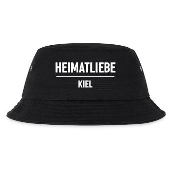 Heimatliebe Kiel - Kinder Bucket Hat - Schwarz - Vorne