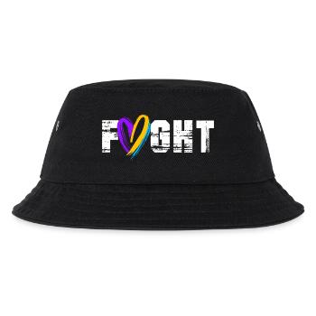 Blasenkrebs Krebs Blase - Kinder Bucket Hat - Schwarz - Vorne