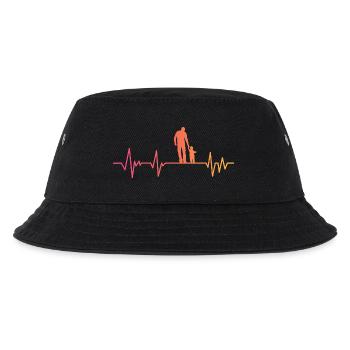 Vater und Sohn Herzschlag Geschenk Vater Sohn - Kinder Bucket Hat - Schwarz - Vorne