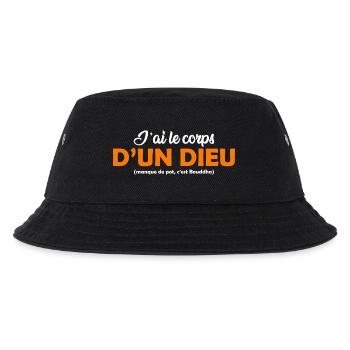 J'ai le corps d'un Dieu cadeau homme humoristique - Bob Enfant - noir - Devant