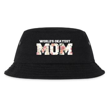 World's Okayest Mom - Kinder Bucket Hat - Schwarz - Vorne