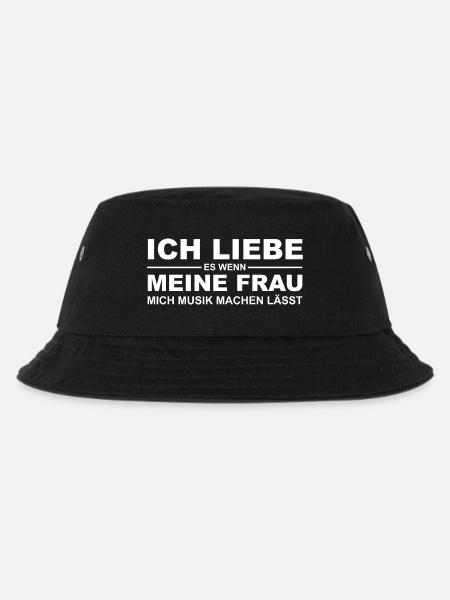 Musik Musiker Herren Geschenk - Kinder Bucket Hat - Schwarz