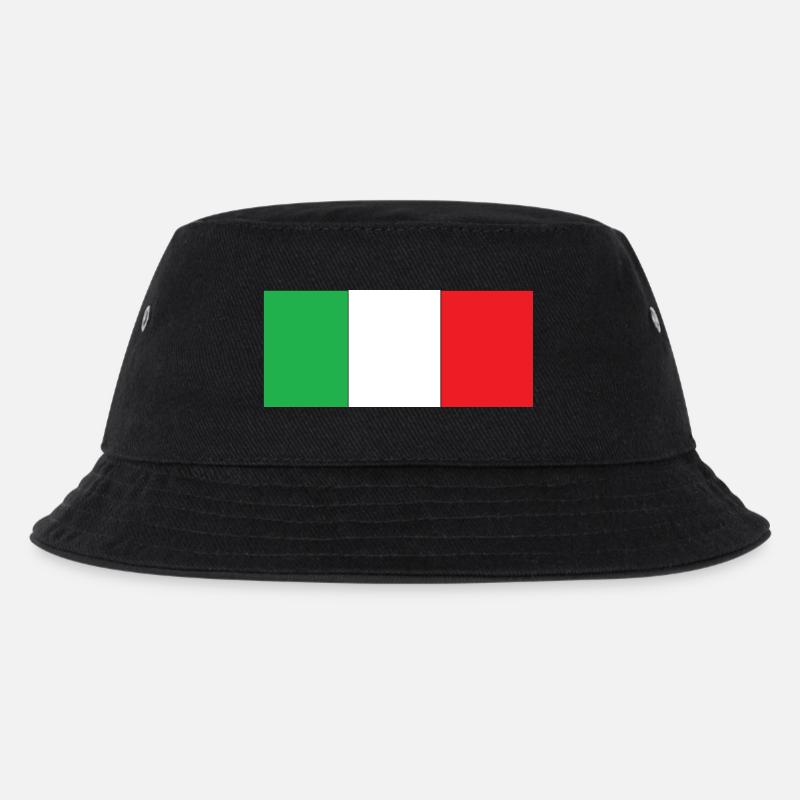 italia - Kinder Bucket Hat - Schwarz