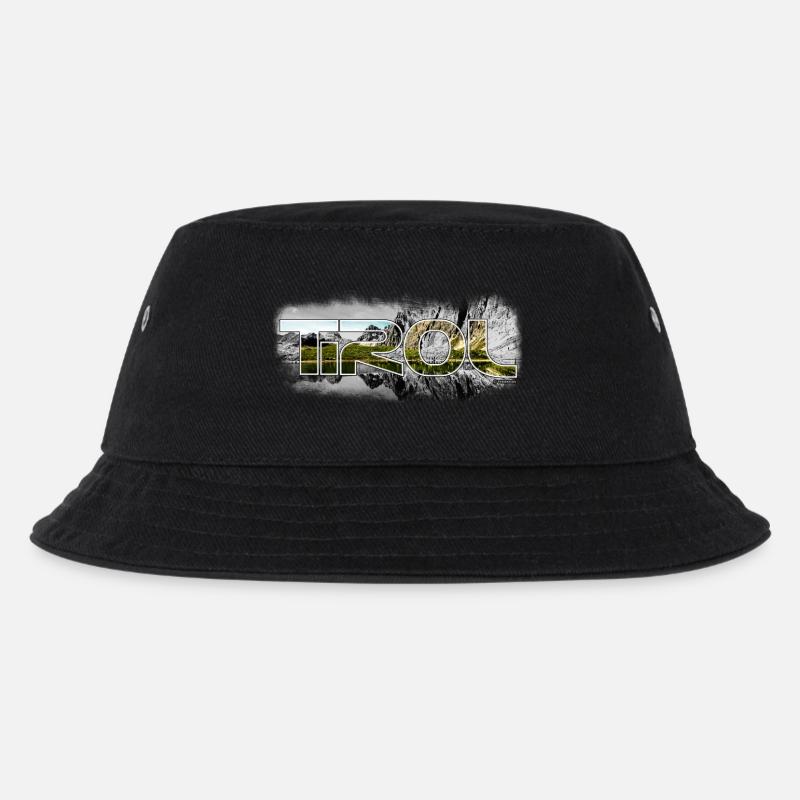 tirol_1 - Kinder Bucket Hat - Schwarz