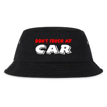 Auto - Kinder Bucket Hat - Schwarz - Vorne