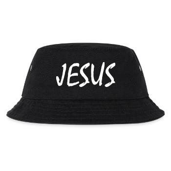 Jesus - Kinder Bucket Hat - Schwarz - Vorne