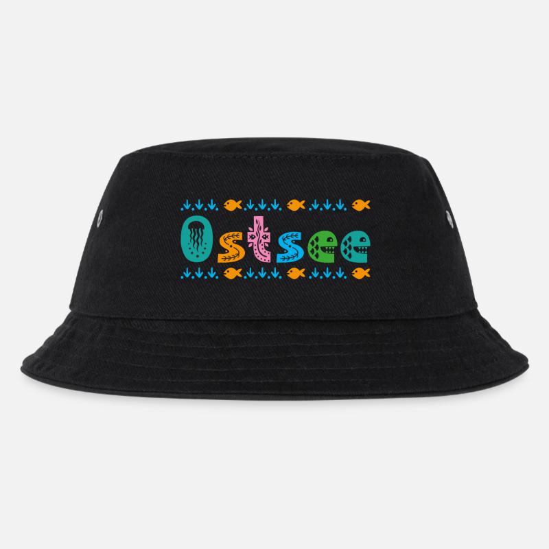 Ostsee - Kinder Bucket Hat - Schwarz