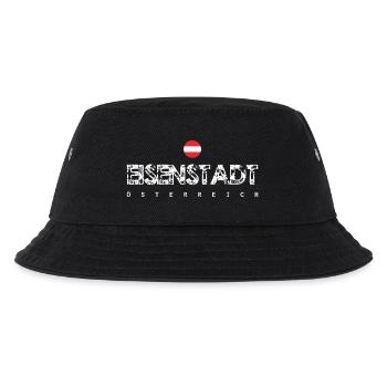 Henstadt, Österreich, Distressed Typografie - Kinder Bucket Hat - Schwarz - Vorne