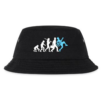Guitar Evolution Play Bassist Guitarist Music - Kids’ Bucket Hat - black - Front