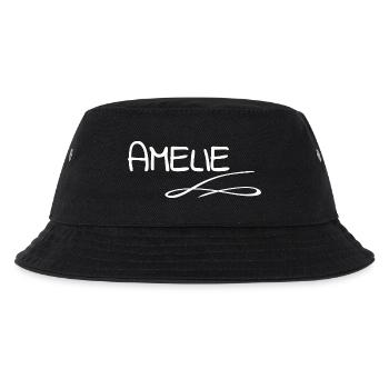 Vorname Amelie - Kinder Bucket Hat - Schwarz - Vorne