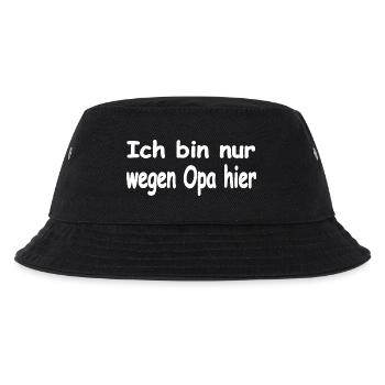 Opa - Kinder Bucket Hat - Schwarz - Vorne