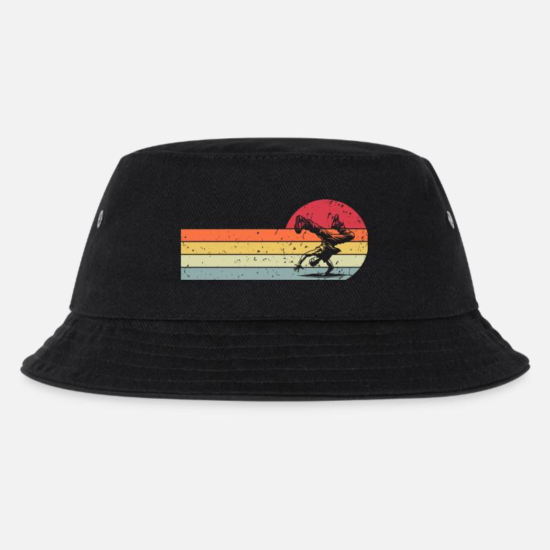 Breakdance - Kinder Bucket Hat - Schwarz