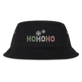 Hohoho neige cristal pixel hiver Noël - Bob Enfant - noir - Devant