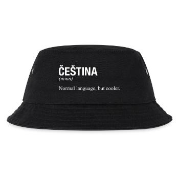 CESTINA Tschechisch Tschechien - Kinder Bucket Hat - Schwarz - Vorne
