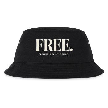 Christliche Freiheit Weil Er Den Preis Zahlte - Kinder Bucket Hat - Schwarz - Vorne