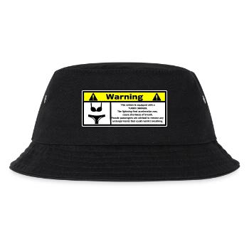 Automotive Warnung - Kinder Bucket Hat - Schwarz - Vorne