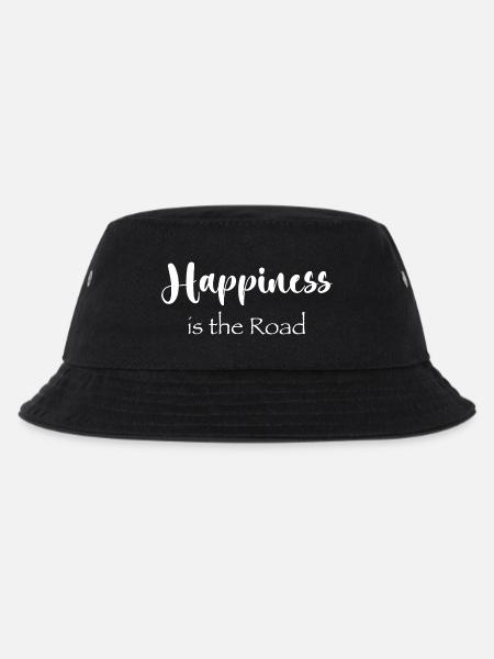 Happiness is the road - Kids’ Bucket Hat - black