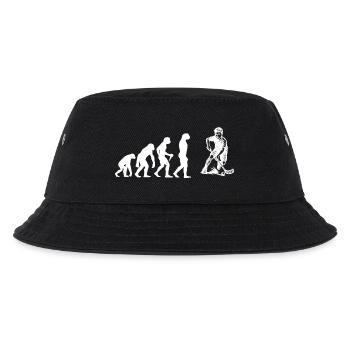 Einfach Floorball zeitloses Design - Kinder Bucket Hat - Schwarz - Vorne