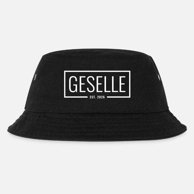 Geselle Est. 2026 - Kinder Bucket Hat - Schwarz