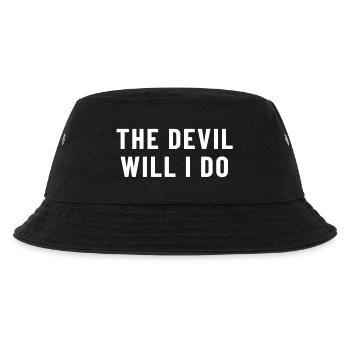 The Devil Will I Do Denglish - Kinder Bucket Hat - Schwarz - Vorne