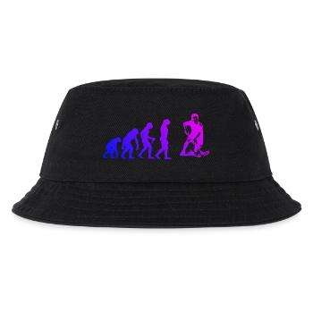 Floorball Fans aufgepasst schlichtes Statement - Kinder Bucket Hat - Schwarz - Vorne