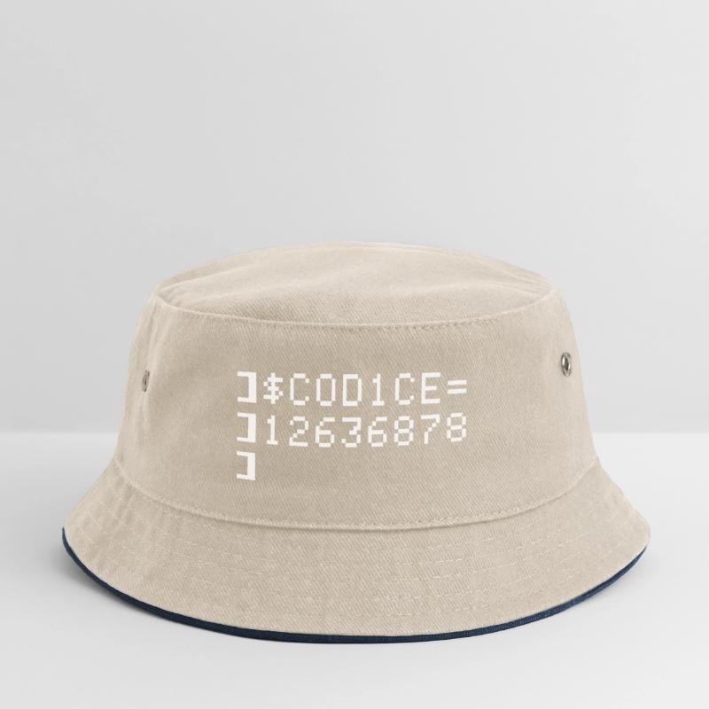 C0D1CE Codice 8-Bit Esadecimale Code Nerd Pix Kinder Bucket Hat