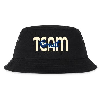 Team Braut Hochzeit - Kinder Bucket Hat - Schwarz - Vorne