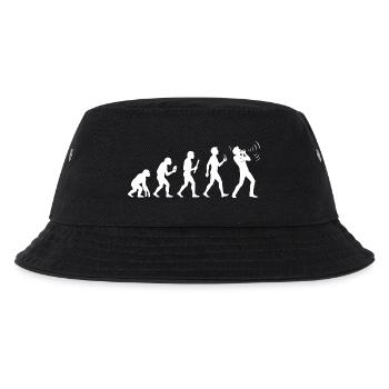 Instrument Harmonika Evolution Mundharmonika - Kinder Bucket Hat - Schwarz - Vorne