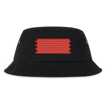 Maurer Mauer - Kinder Bucket Hat - Schwarz - Vorne