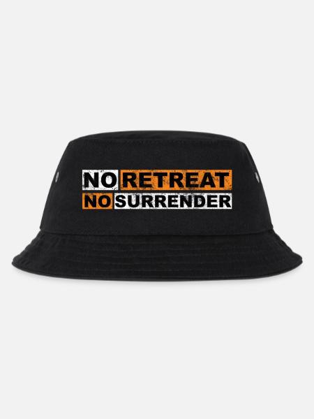 No Retreat No Surrender vintage - Kinder Bucket Hat - Schwarz