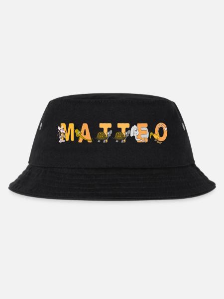 Matteo - Kinder Bucket Hat - Schwarz