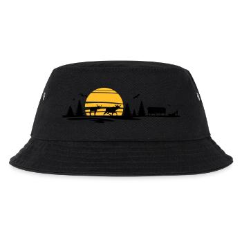 Landschaft - Schweden, Norwegen - Kinder Bucket Hat - Schwarz - Vorne