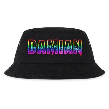 damian rs regenbogen - Kinder Bucket Hat - Schwarz - Vorne