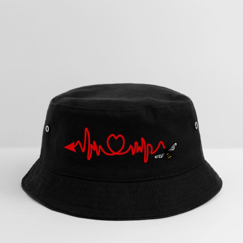 Cardio-Herzfrequenz, Biene mit Stachel oder Pfeil Kinder Bucket Hat