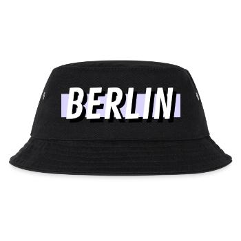 Berlin - Kinder Bucket Hat - Schwarz - Vorne