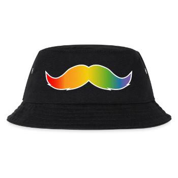 LGBT Regenbogen Bart LGBT lgbtqi queer - Kinder Bucket Hat - Schwarz - Vorne