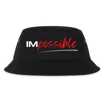 Geschenk "IM possible", sportliche Motivation - Kinder Bucket Hat - Schwarz - Vorne