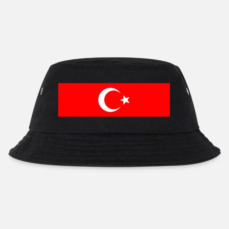 Turquie - Drapeau turc - Bob Enfant - noir
