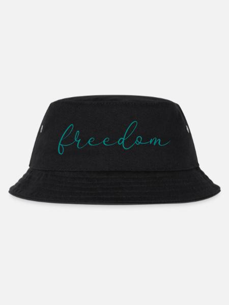 Freiheit - Kinder Bucket Hat - Schwarz