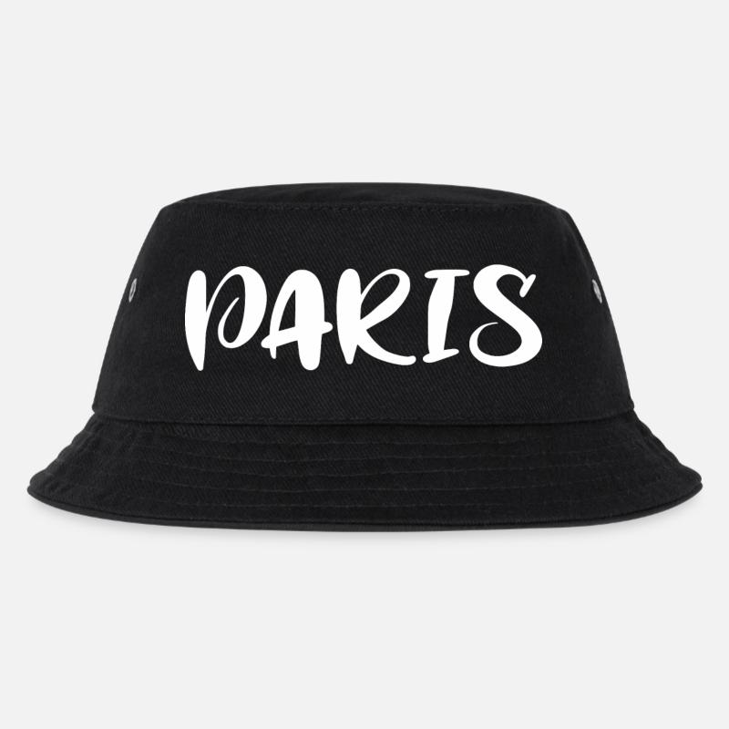 PARIS - Kinder Bucket Hat - Schwarz