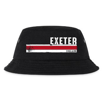 Exeter, England, Vintage-Design für Reisende - Kinder Bucket Hat - Schwarz - Vorne