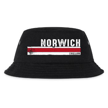 Norwich England Retro Vintage Design - Kids’ Bucket Hat - black - Front