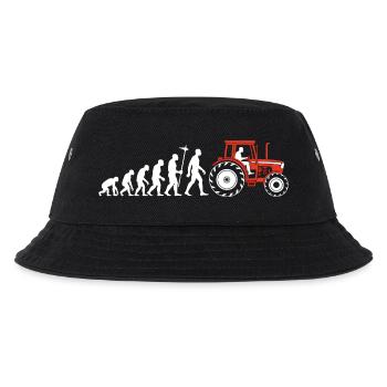 Evolution Farmer Farmer Tractor - Kids’ Bucket Hat - black - Front